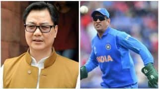 MS Dhoni's identity is country's identity, BCCI should stand with him: Sports Minister Kiren Rijiju